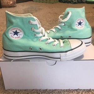 Mint high top Converse Chuck Taylor men 4 women 6